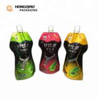 Food Grade Liquid Doypack Bag Juice Stand Up Pouch Packaging With Spout